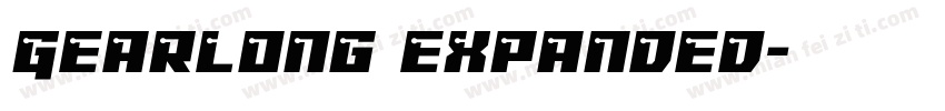 Gearlong expanded字体转换